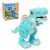 Willy dinosaur, light and sound, works from batteries, green color
