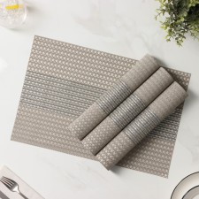 A set of serving napkins on the table “Shine”, 4 pcs, 45 × 30 cm, beige color