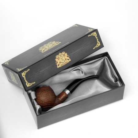 Cooling tube for tobacco "Commander premium", classic, oak, hole D-2 cm, length 14.8 cm-4