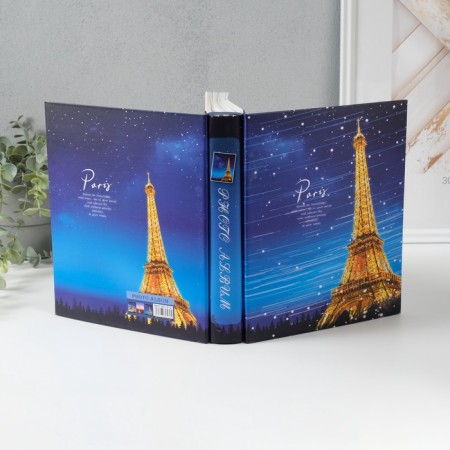 Photo album for 200 photos 10x15 cm "Eiffel Tower with backlight" in a box 25.8x21x5 cm-2