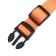 Collar with backlight double strip size m, osh 40-48 x 2.5 cm, 3 glow modes Orange