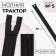 Lightning "Tractor", No. 5, detachable, castle machine, 80 cm, black color