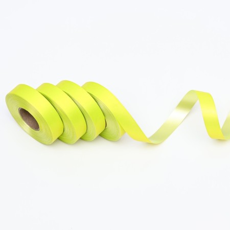 Polypropylene tape "Matte" for decor and gifts, lemon, 2 cm x 50 m-2