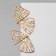 Earrings Metal "Butterflies", Color Gold