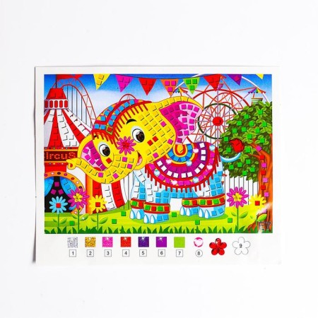 Mosaic Sticky "Good Elephant" sparkles, rhinestones-2
