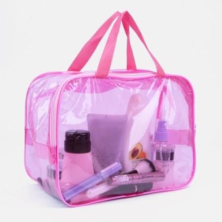 Lightning cosmetic bag, pink color-3
