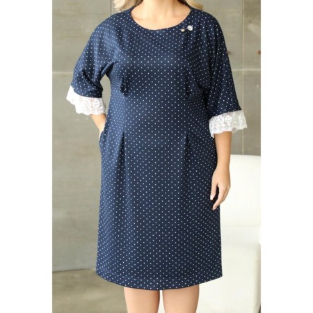 Women's dress, size 52, blue color-11