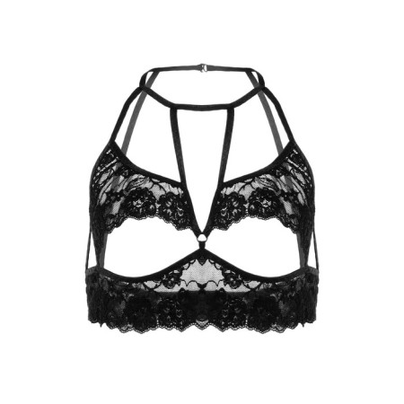 Erotic Brahlett Erolata Ellen lace with open Nizhny Clivage, Black, 42-44-6