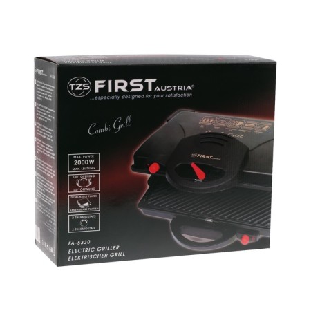 ElektroGril FIRST FA-5330 Black, 2000 watts, anti-stick coating, black-7
