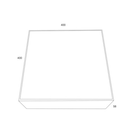 Technical C067CL-L48W4K, LED, 45W, 40x40x5.8 cm, 4500lm, 4500lm, white color-2