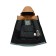 Ski costume for a boy, height 122 cm, brown color