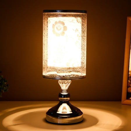 Board lamp "Noir" 1x40W E27 220V chrome 13x13x33.5 cm Risalux-2