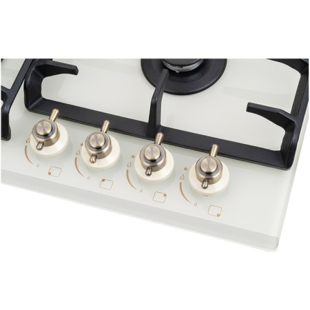 The hock surface NordFrost HM 6042 Ry, gas, 4 burners, beige-2