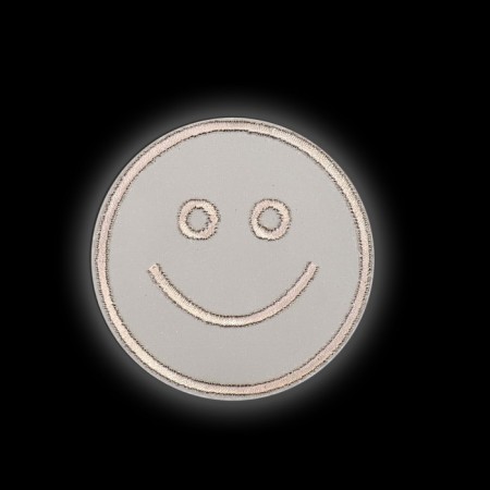 Reflective thermonacle "smile", d = 6.3 cm, color gray color-1