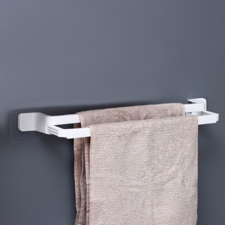 Holder for towels on Velcro Dolyan, 53 cm, white color-9