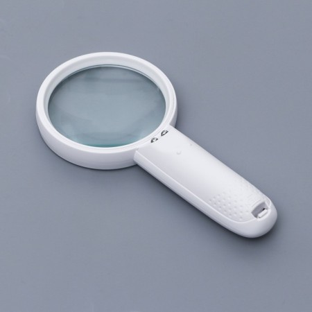 Lupa 3x, d = 8cm, with backlight, 2 aaa, white-7