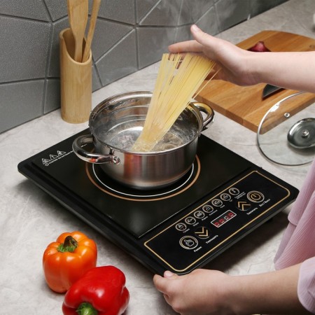 Electric tile Luazon LIP-001, induction, 1 burner, 2100 watts, black-2