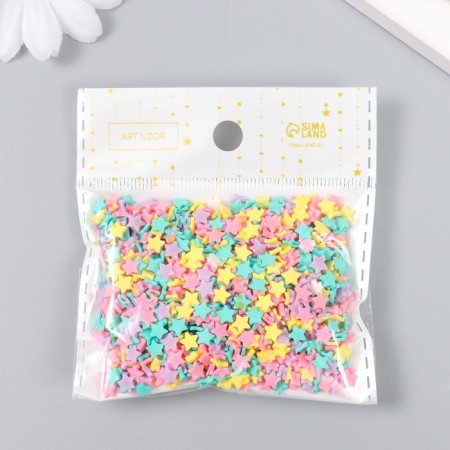 Decor for creativity plastic "Bright stars" 0.5 cm 20 g-2