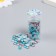 Decor "Semiobusins ​​and rhinestones. Blue gradient" d = 6 mm 10 g 200 pcs 5x2.5 cm, mix