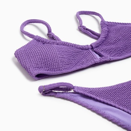 Swimsuit female separate minku color purple, size 48-5