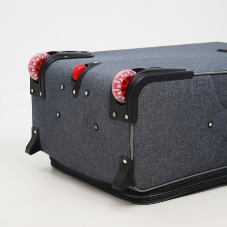 Big suitcase 28 ", lightning department, code castle, 3 wheels, 2 outer pockets, color gray color-7