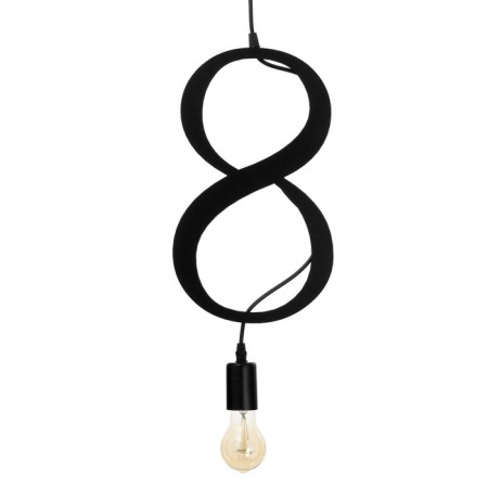 Bayerlux lamp "Figure 8" E27 40W black 35x20 cm-1