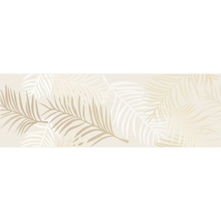 CHANCE wall insert of light-beige leaves 25x75