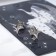 Earrings Metal "Starship", Color Silver