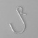 Hook l = 3.8 cm, thickness 2 mm, (set of 100 pcs.), Color Chrome