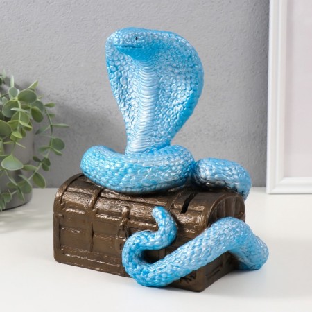 New Year's piggy bank "Cobra on the chest" 20 x 17 x 12 cm.-1