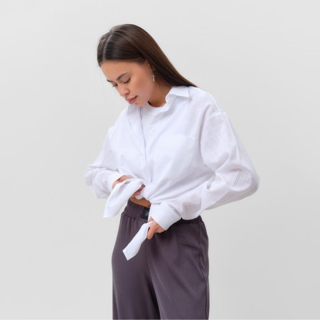 Female linen mist, size 48-50, white color-5