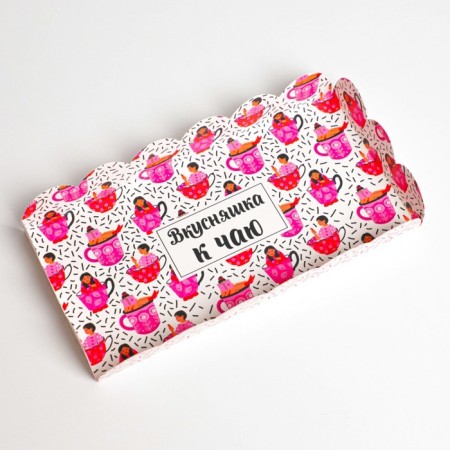 Bearbox, confectionery packaging with PVC lid, "delicious tea", 10.5 x 21 x 3 cm-3