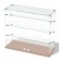 Smail window, 3 inclined shelves, 800 × 300 × 700, chipboard, glass, color Book light
