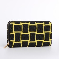 Women's wallet with lightning, black color