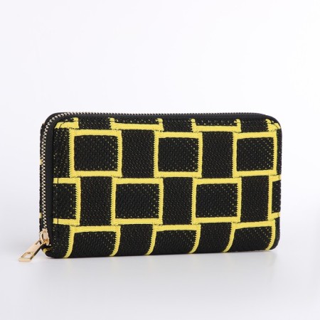 Women's wallet with lightning, black color