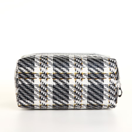 Cosmetic bag with lightning, black color-1