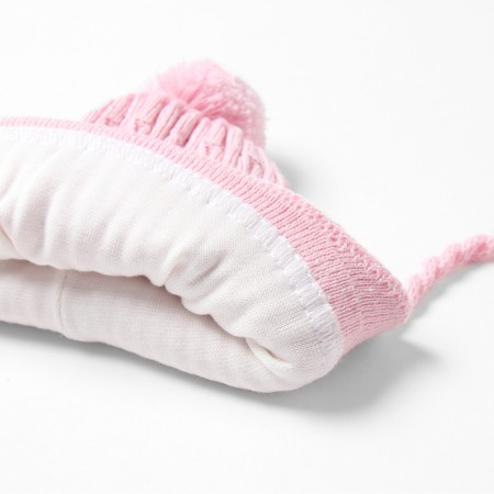 Children's hat minku, size 46-48, pale pink color-1