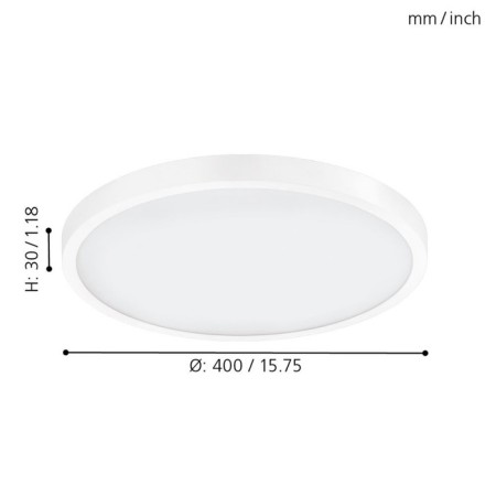 Fueva 1, 1x25W LED, 4000K, 2500LM, white color-1