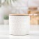 Ceramic bank for bulk products of "ethnic", 400 ml, white color