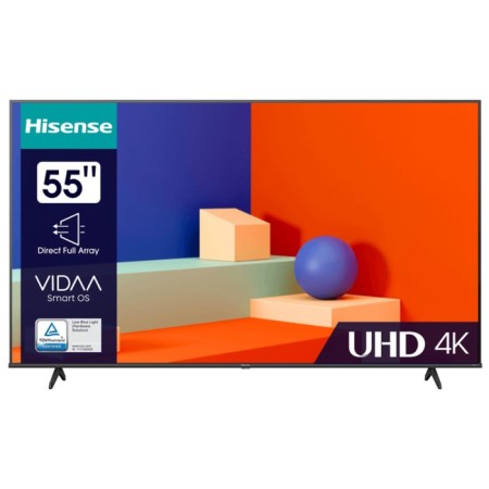 TV HISENSE 55A6K, 55 ", 3840x2160, DVB-T/T2/C/S2, HDMI 3, USB 2, Smart TV, black