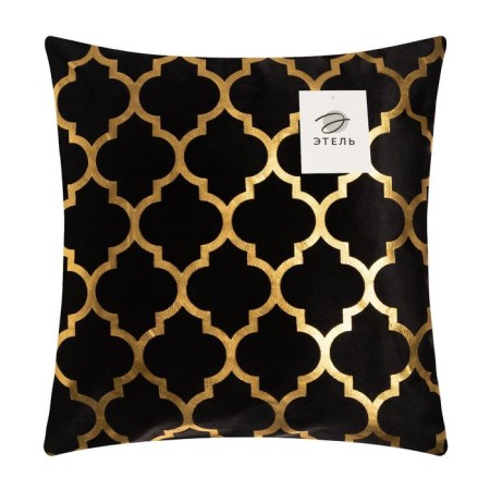 Pillowcase decorative Ethel "monogram" 40x40 cm, velor-5