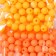 Beads for creativity plastic "Orange" matte d = 0.8 cm set 4 colors x 20 g
