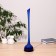 VAZ S-81/3 of blue glass (without decor) h = 51cm, D neck = 3x2.5cm, D base = 12cm