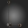 Wall lamp ST LUCE. SL6003.401.02. 2x4 W, LED, 4000K, 480 LM, 70x40 cm, black color