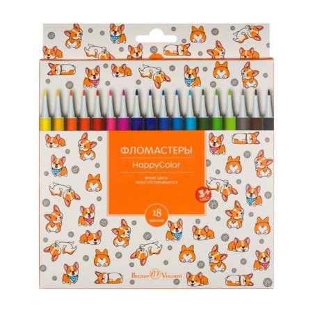 Fleeters 18 colors Happycolor, mix-6