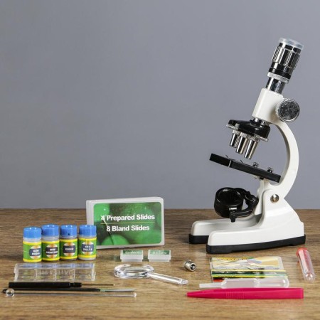 Microscope "Practice", a multiplicity of an increase in 1200x, 400x, 100x, in the case-2