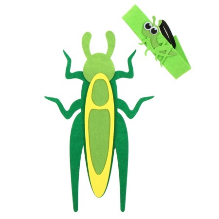 Carnival set "Funny insects": a bandage and a grasshopper of felt, 3-7 years old-9