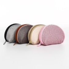 Women's wallet with zipper, color mix