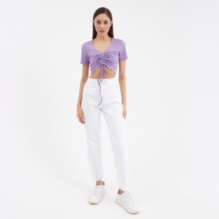 Women's T-shirt on the Mist Mist size 44-46, lilac color-4