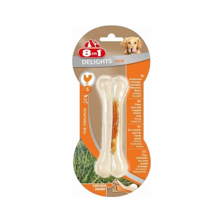 Superial bone 8in1 Delights Strong S for small and medium dogs, with chicken, 11 cm